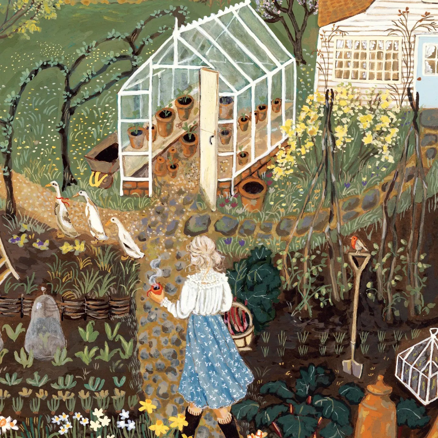 Lady of the Garden 750 Piece Jigsaw Puzzle New York Puzzle Company