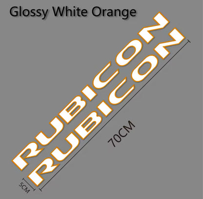 Custom RUBICON Hood Decal – Vinyl Sticker for Jeep Rubicon