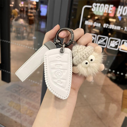 Protective Leather Car Key Fob Cover for BMW Series
