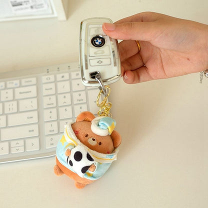 Kawaii Good Night Animal Plush Keychain Collection V Boutique Studio