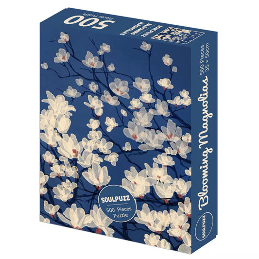 Blooming Magnolias 500 Piece Jigsaw Puzzle Soulpuzz