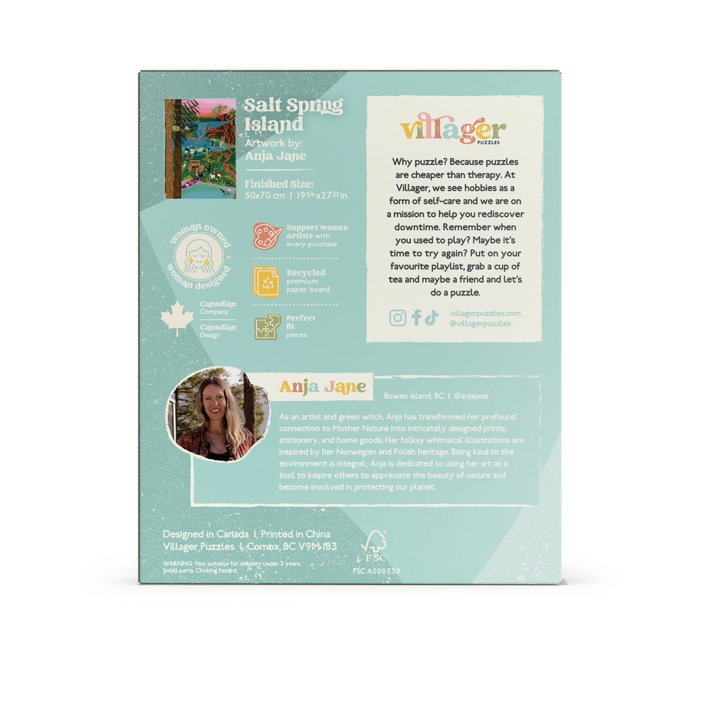 Salt Spring Island Swim 1000 Piece Puzzle