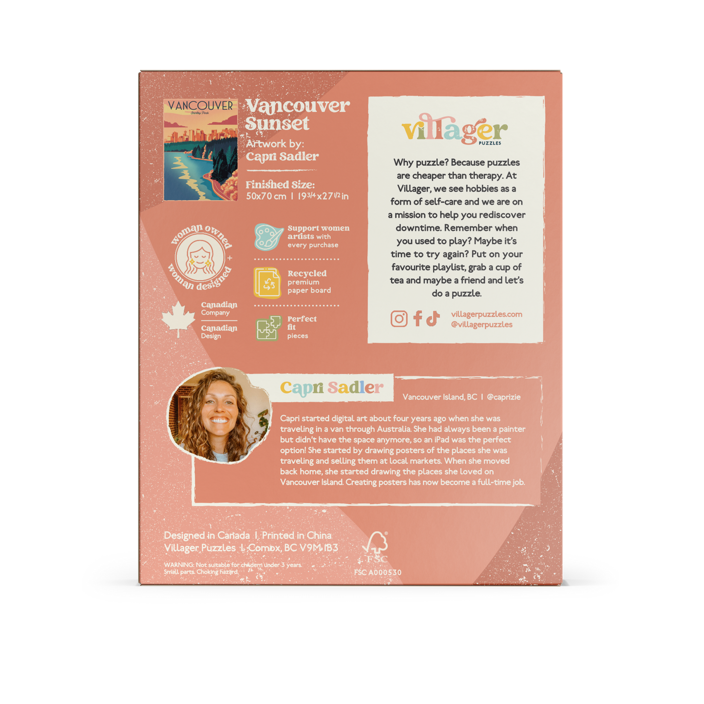 Vancouver Sunset 1000 Piece Puzzle