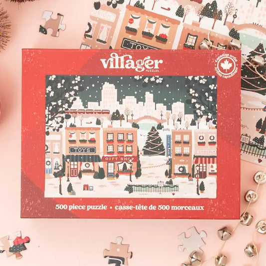 [Pre-Order] Small Town Holiday 500-Piece Puzzle Villager Puzzles