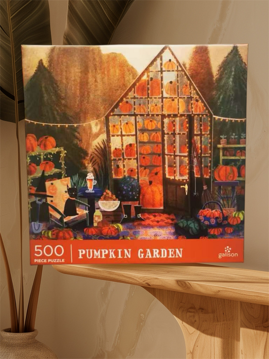 Galison Pumpkin Garden 500 Piece Puzzle