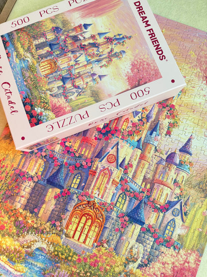 Rose Castle 500 Piece Jigsaw Puzzle