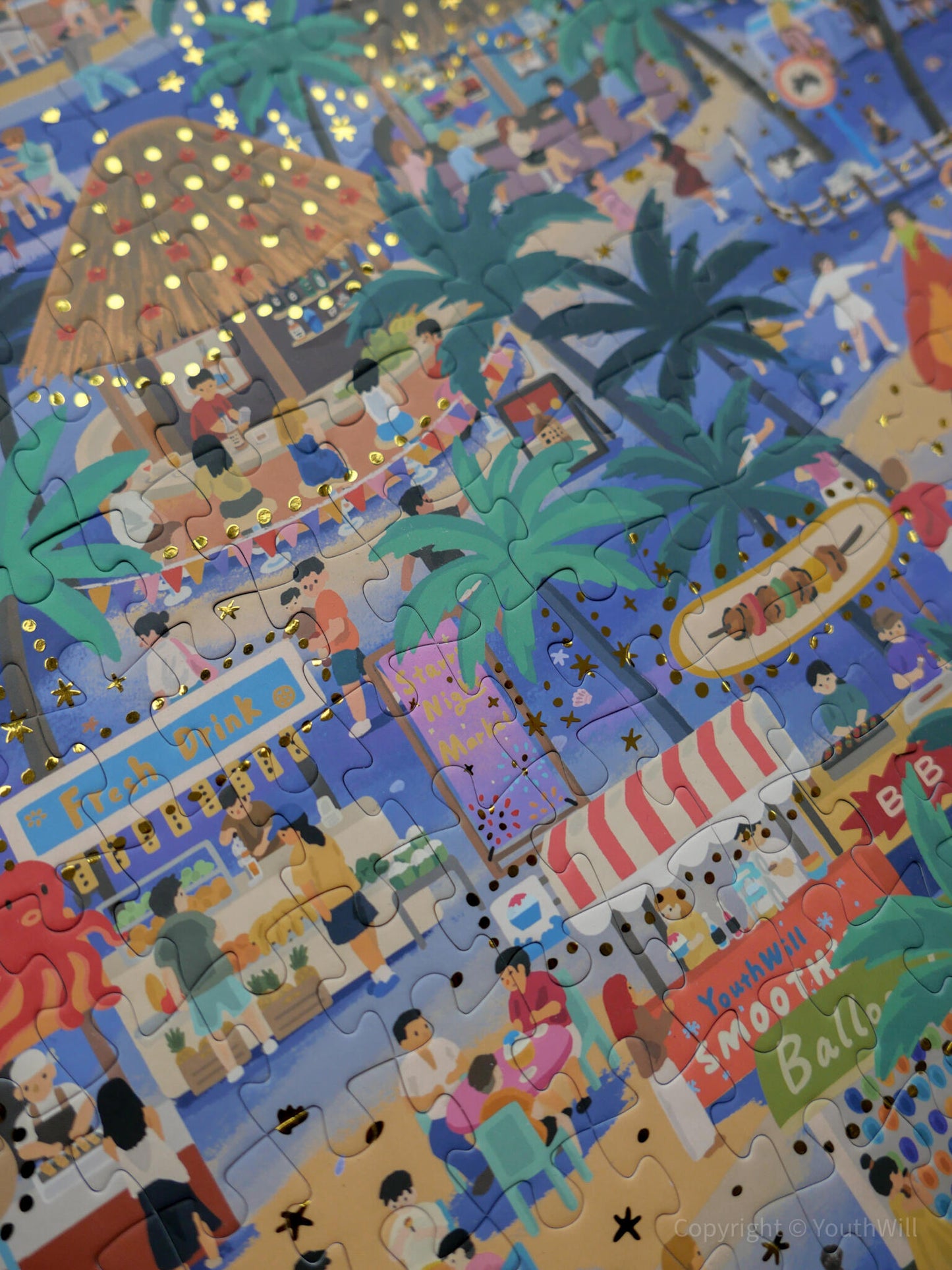 YouthWill Summer Nights Foil Jigsaw Puzzle 500 Pieces YouthWill