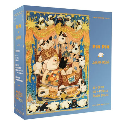 Pin Pin Counting Sheep 521 Piece Foil Jigsaw Puzzle Pin Pin