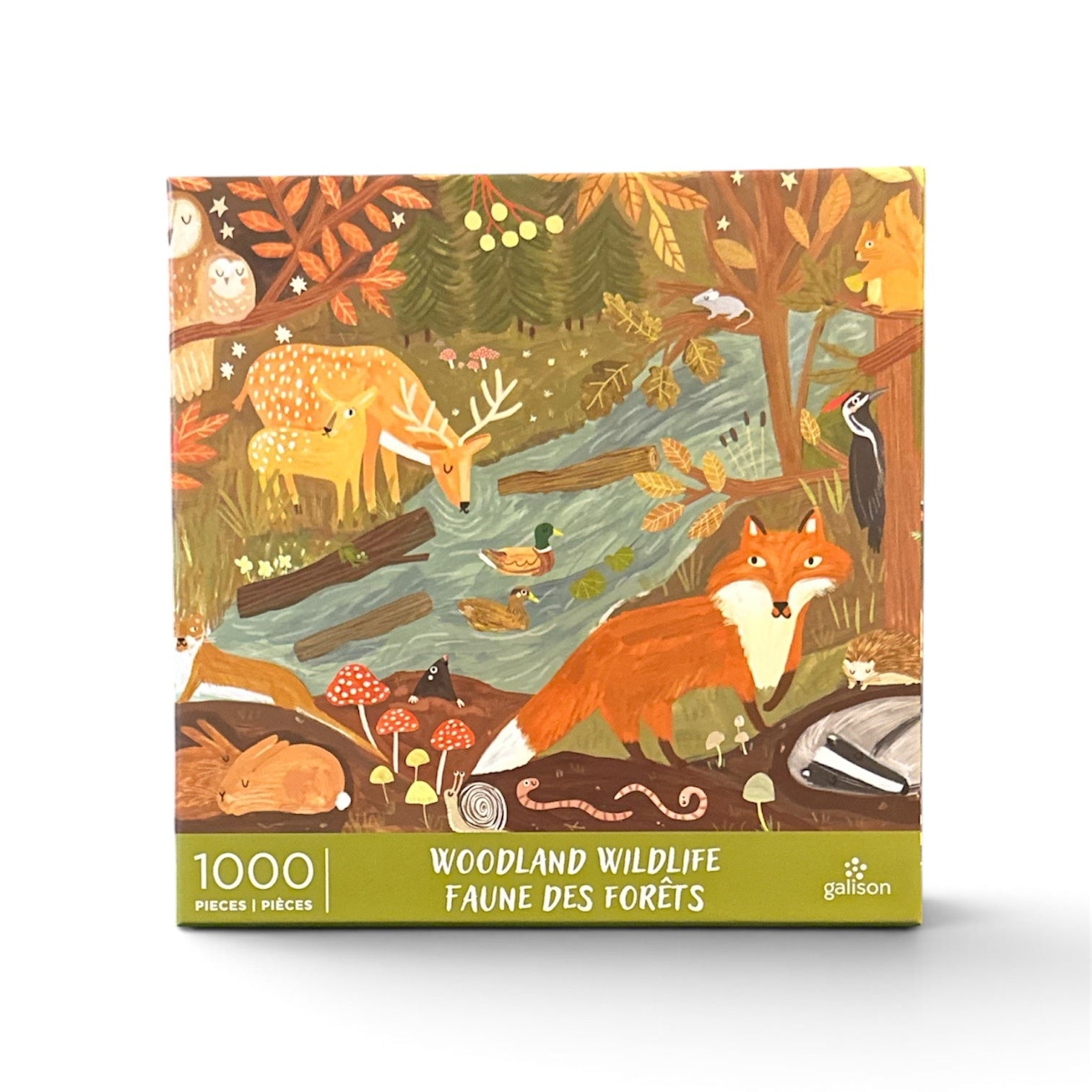 Galison Woodland Wildlife 1000 Piece Jigsaw Puzzle Galison