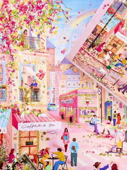 3D-JP Love Begins with a Walk 1008 Piece Puzzle 3D-JP