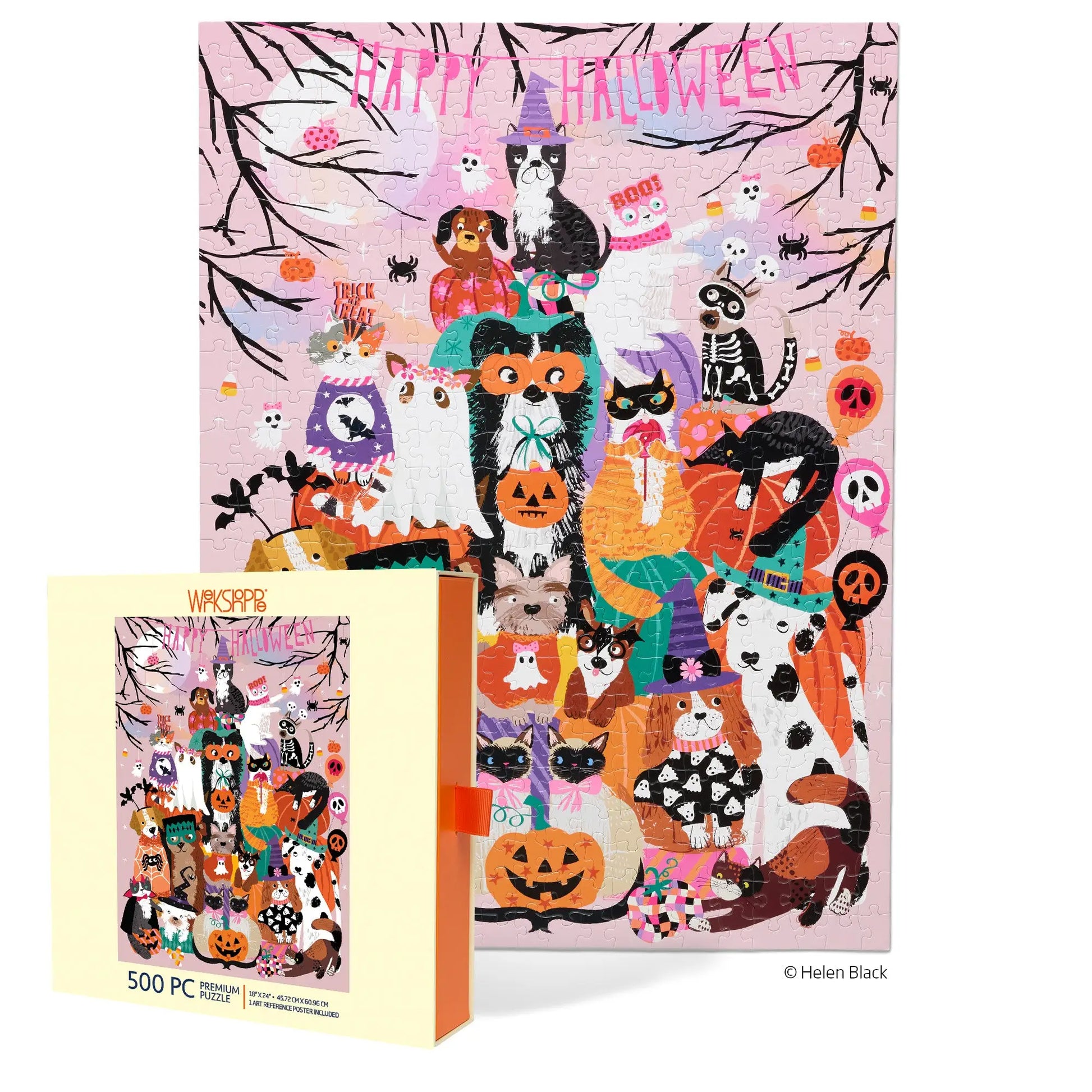 Happy Halloween 500 Piece Puzzle WerkShoppe