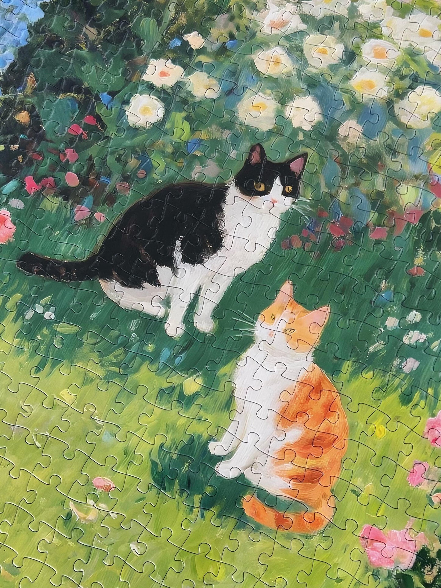 Momibook Garden Cat Gathering 1000 Piece Jigsaw Puzzle