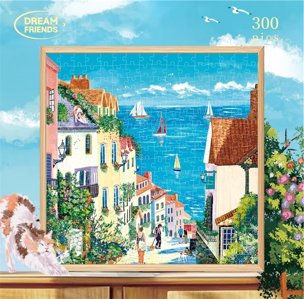 Four Seasons Village Puzzle Set