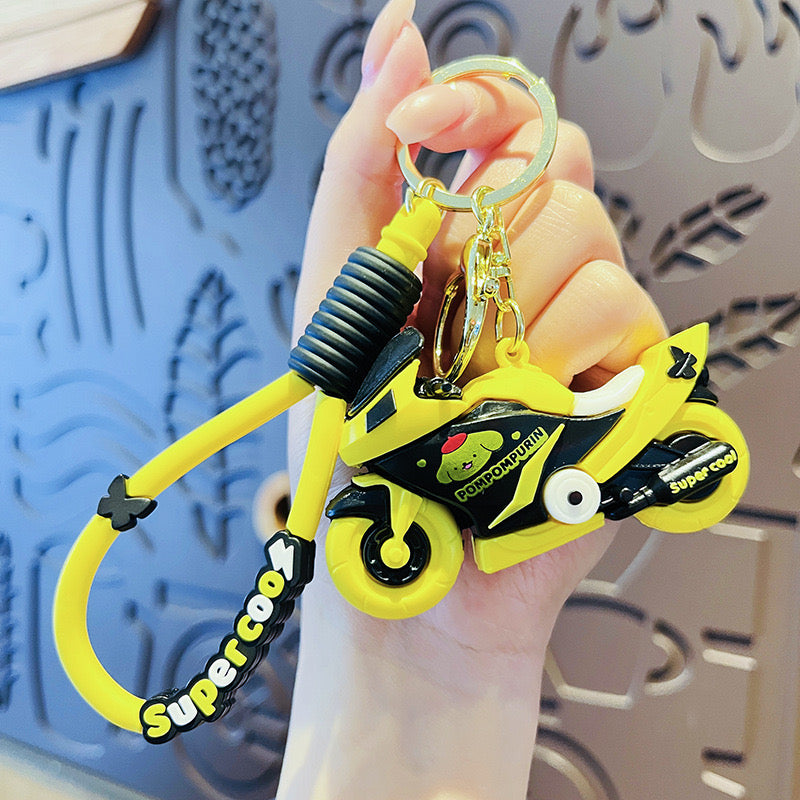 Sanrio Cartoon Motorcycle Keychain