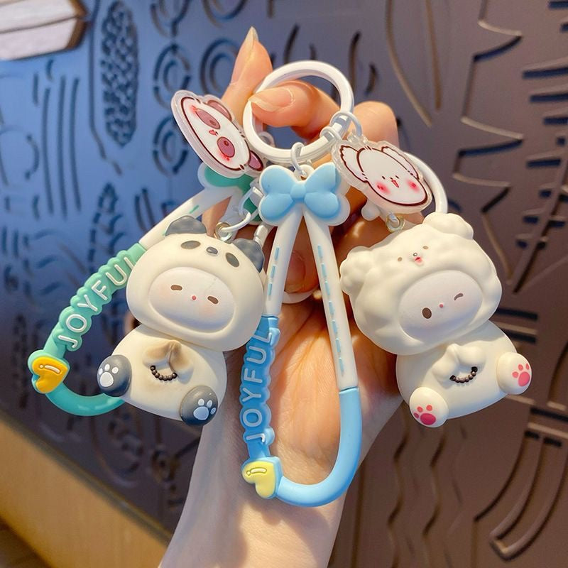 Soft Fufu Kawaii Character Keychain