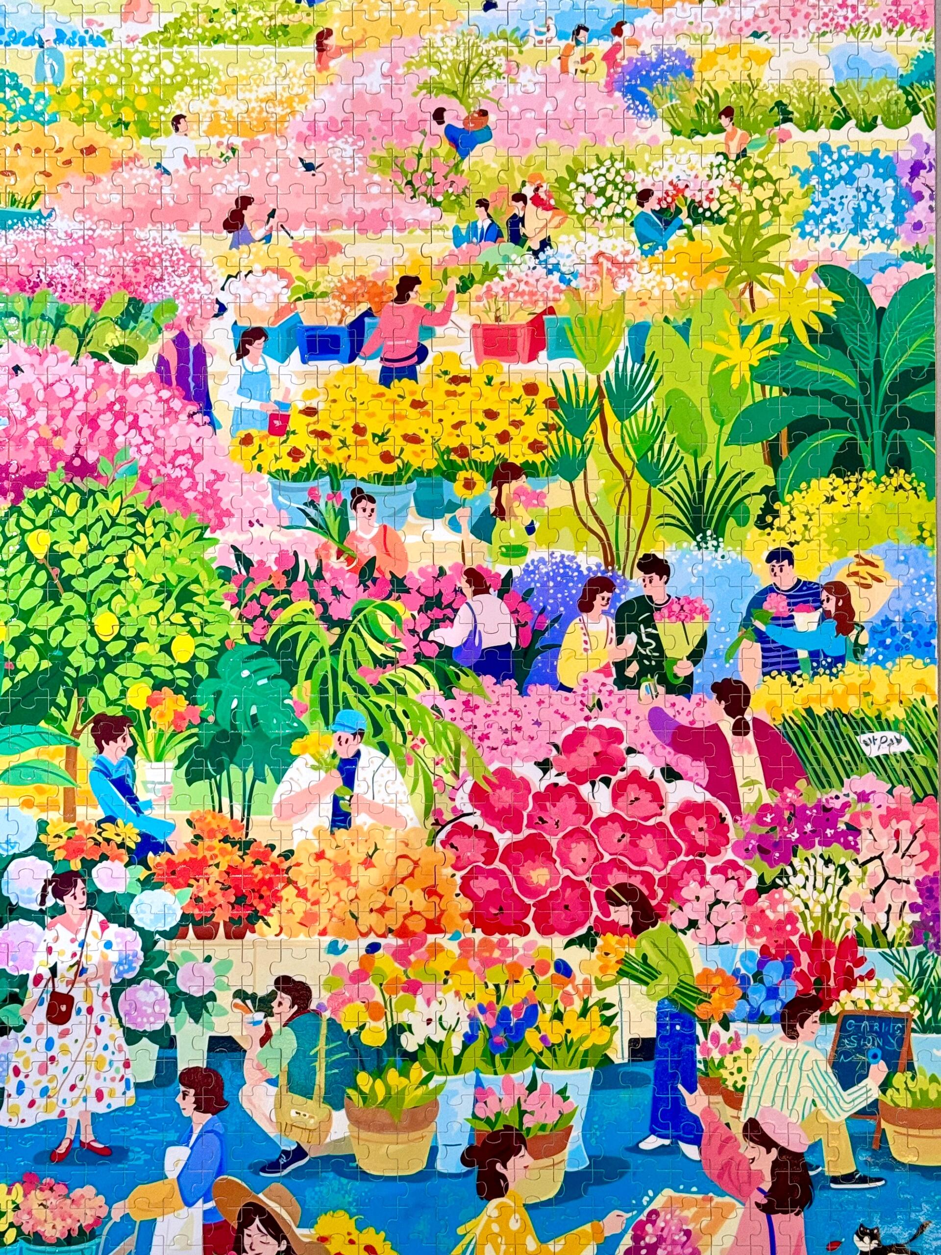 TOi World Kunming Dounan Flower Market 1000-Piece Jigsaw Puzzle TOI