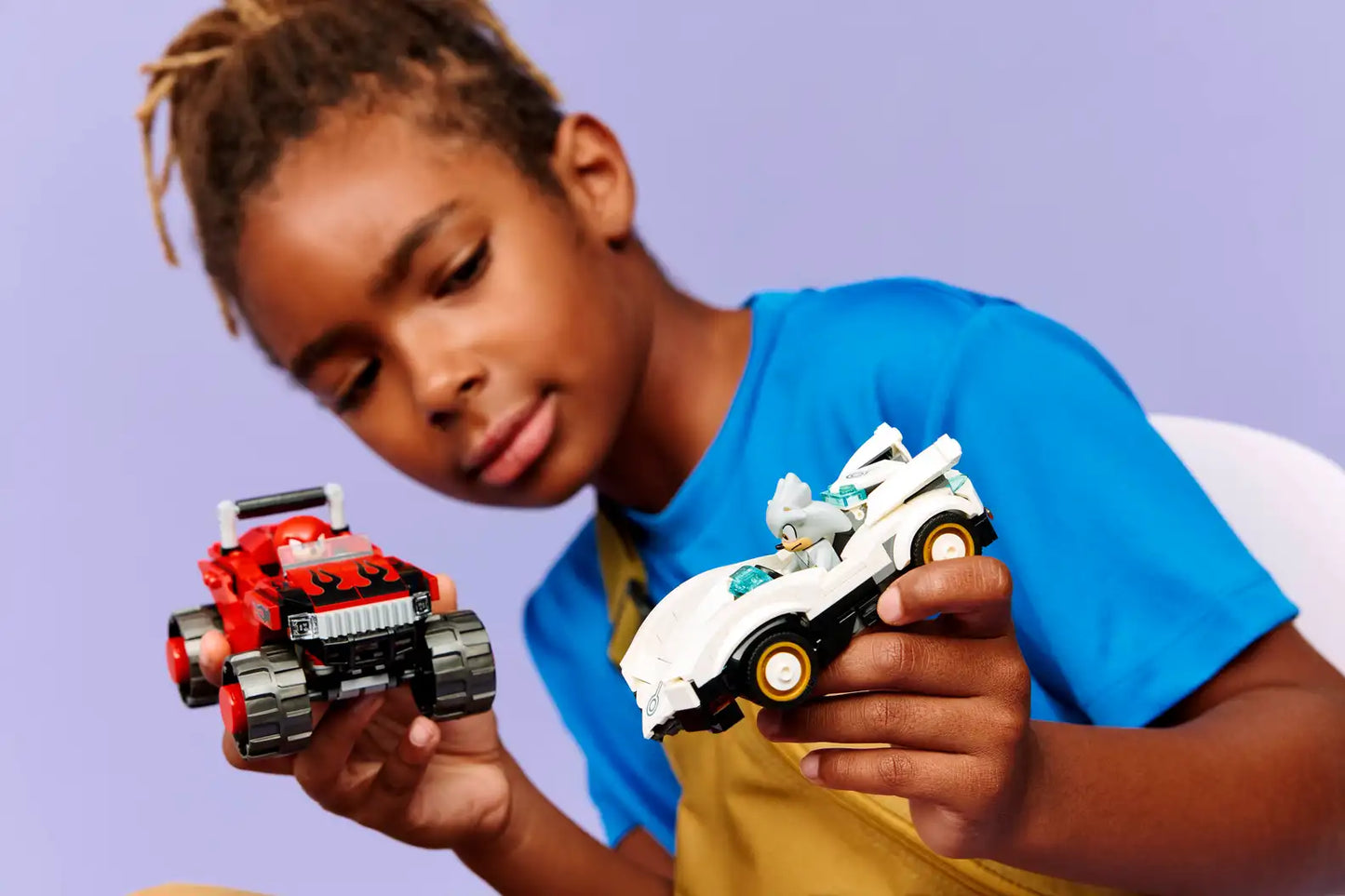 LEGO® Sonic the Hedgehog™
Silver's Car vs. Knuckles' Monster Truck 77118