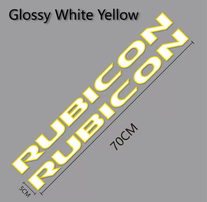Custom RUBICON Hood Decal – Vinyl Sticker for Jeep Rubicon