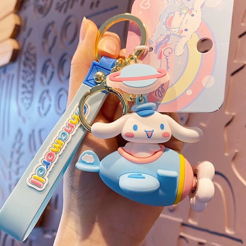Kawaii Sanrio Airplane Keychain