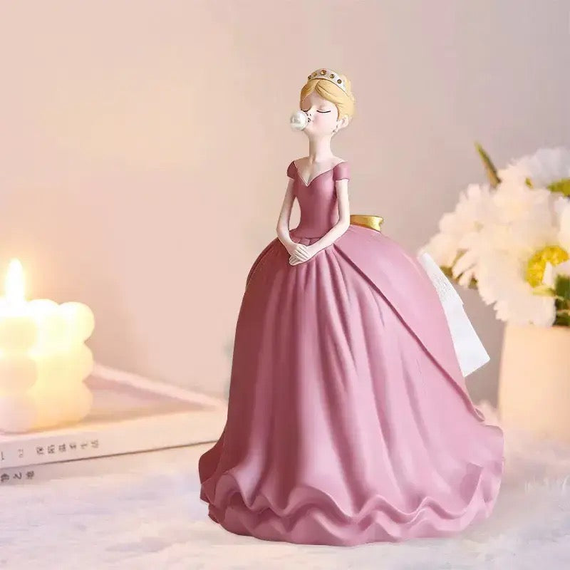 Boîte à mouchoirs élégante en forme de robe de princesse