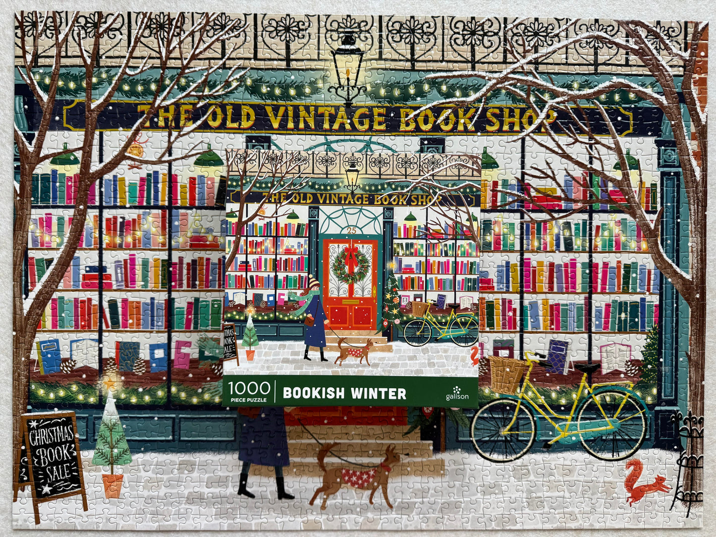 Galison Bookish Winter 1000 Piece Puzzle