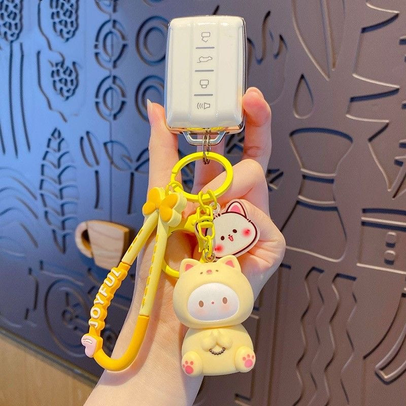 Soft Fufu Kawaii Character Keychain