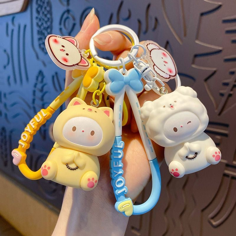 Soft Fufu Kawaii Character Keychain