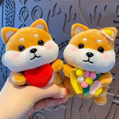 Cute Plush Shiba Dog Keychain