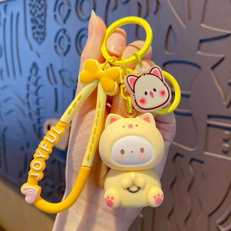 Soft Fufu Kawaii Character Keychain