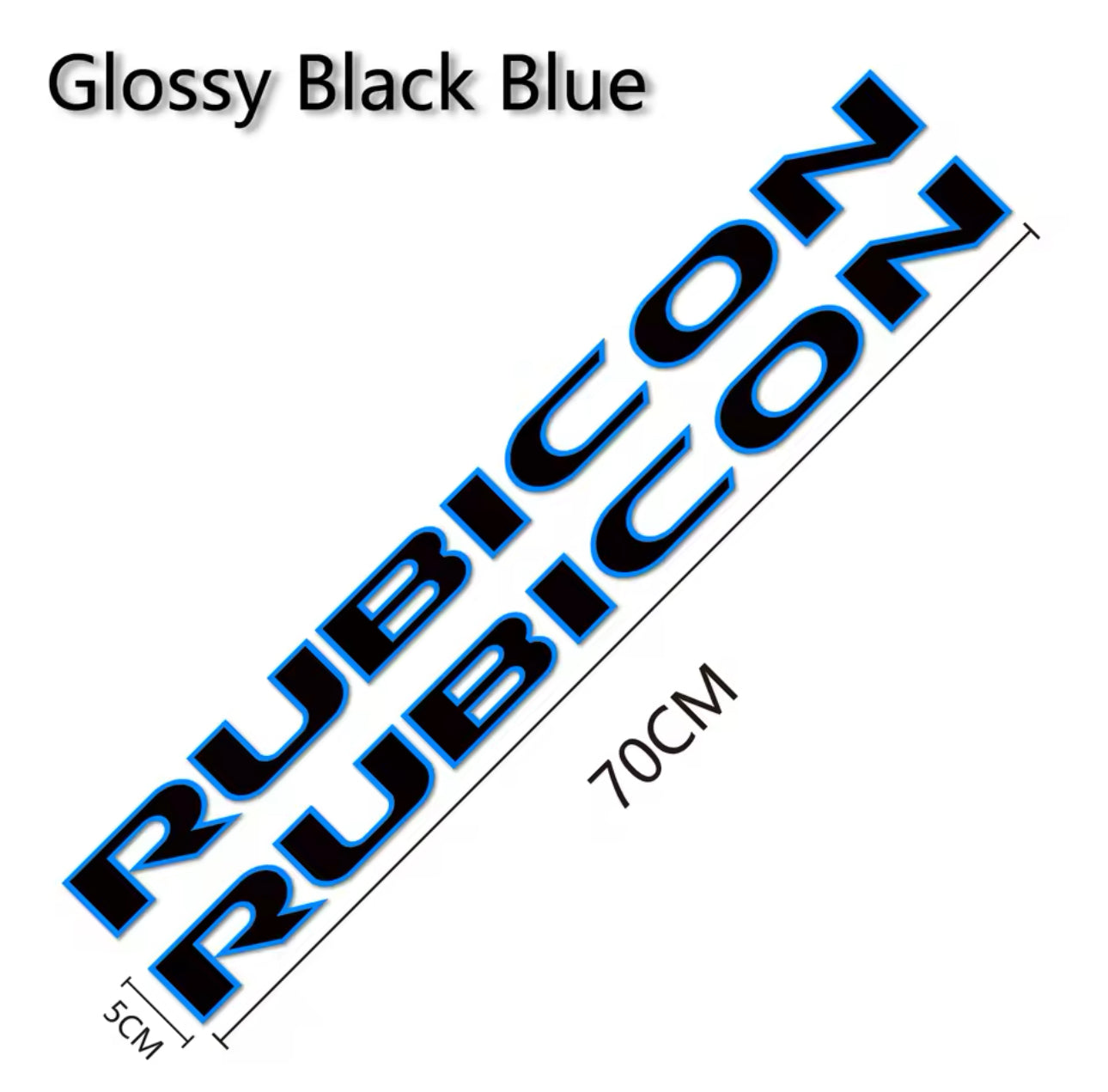 Custom RUBICON Hood Decal – Vinyl Sticker for Jeep Rubicon
