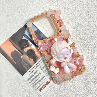 Handmade 3D Cream Doll Phone Case – Kawaii Design