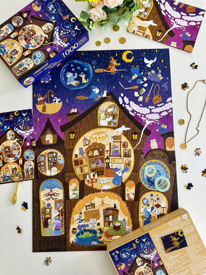 Hourglass Puzzle Dog Is the Messenger of the Magical World 1000 Piece Jigsaw Puzzle V Boutique Studio