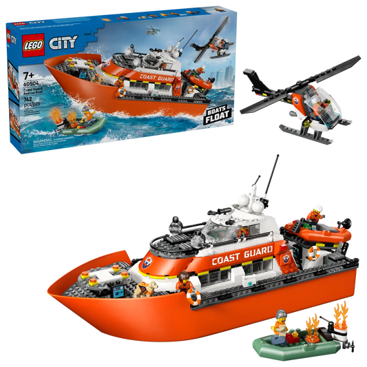 LEGO City Coast Guard Rescue Boat & Helicopter 60504