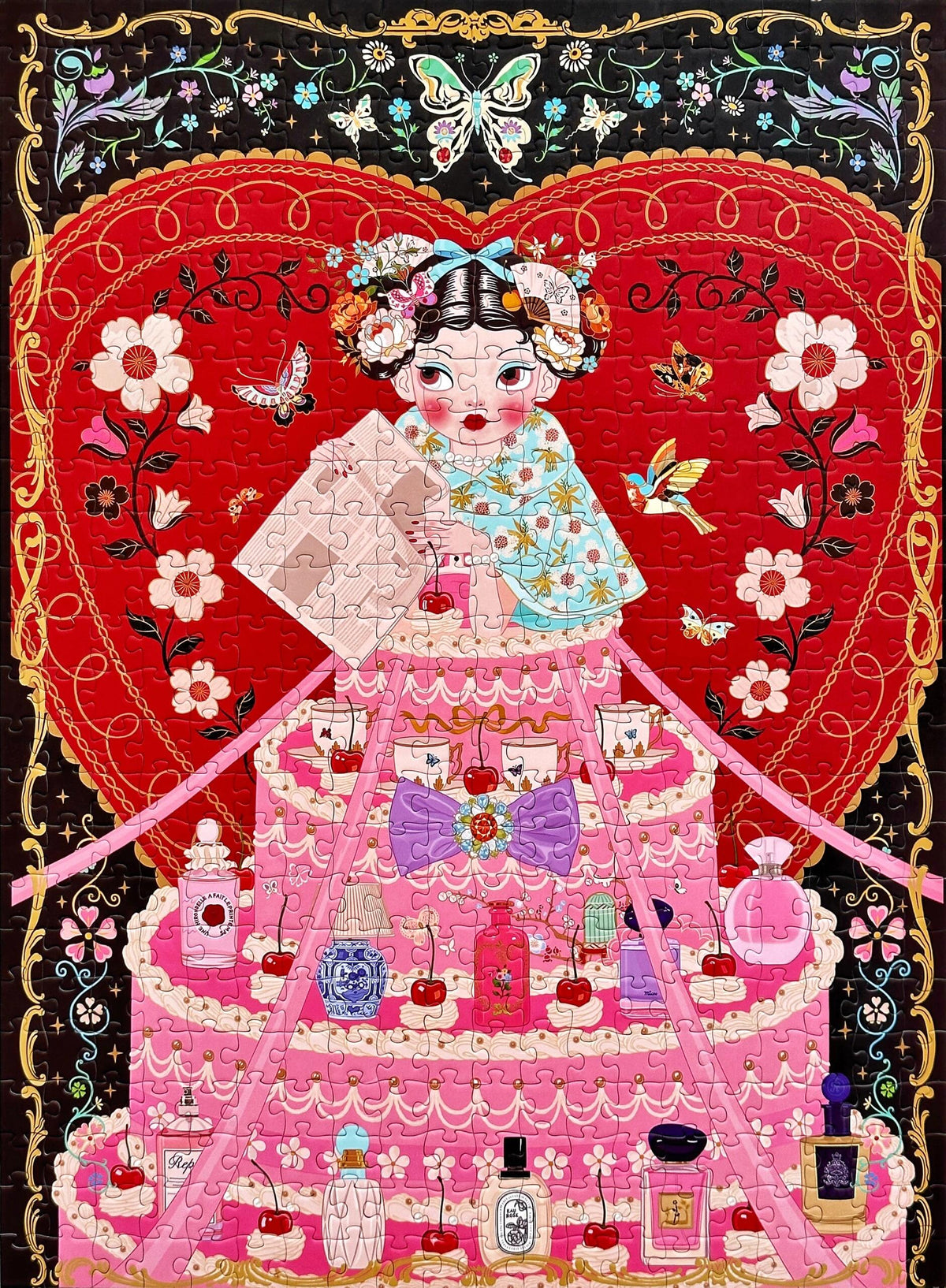 Madama Butterfly 500 Piece Jigsaw Puzzle Kessing