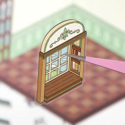 Mini World 3D Scene Stickers – DIY Room Kit for Journals & Crafts
