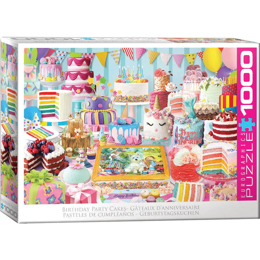 Birthday Party Cakes 1000 Piece Jigsaw Puzzle