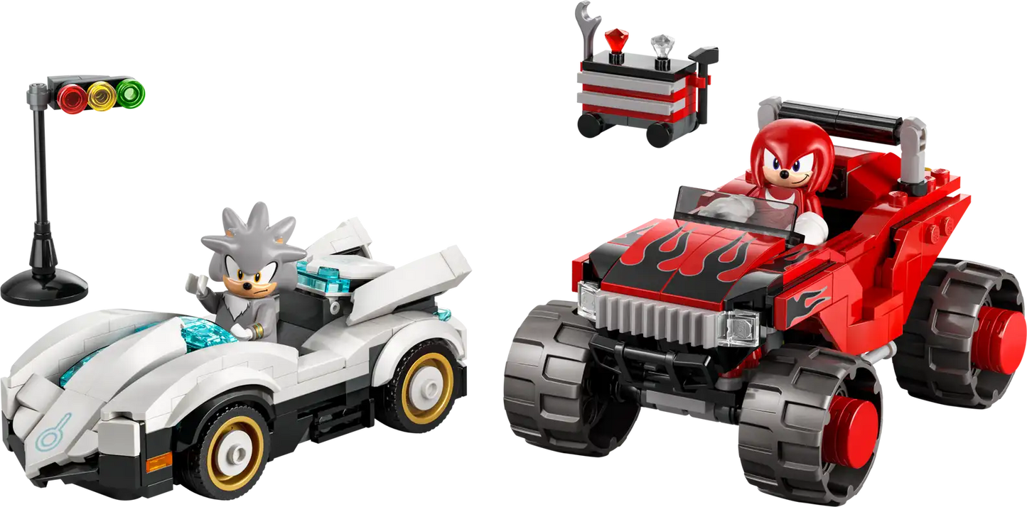 LEGO® Sonic the Hedgehog™
Silver's Car vs. Knuckles' Monster Truck 77118