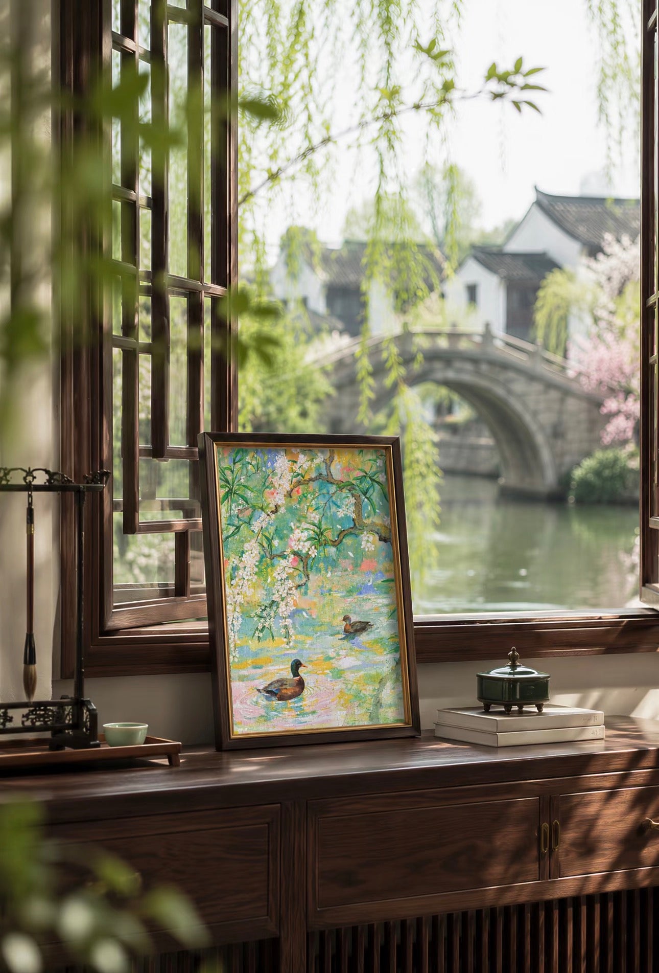 River Scenery in Early Spring 500 Piece Jigsaw Puzzle ZHIJU
