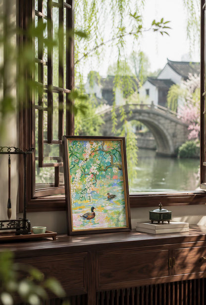 River Scenery in Early Spring 500 Piece Jigsaw Puzzle ZHIJU