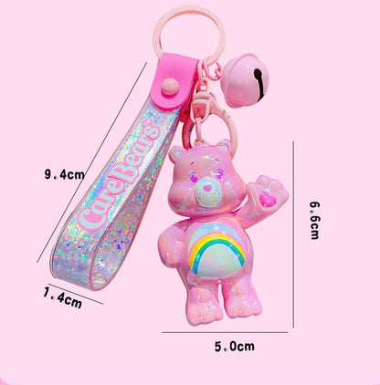 Cute Care Bears Plated Keychain