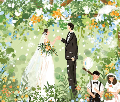 Forest Wedding 1000 Piece Jigsaw Puzzle
