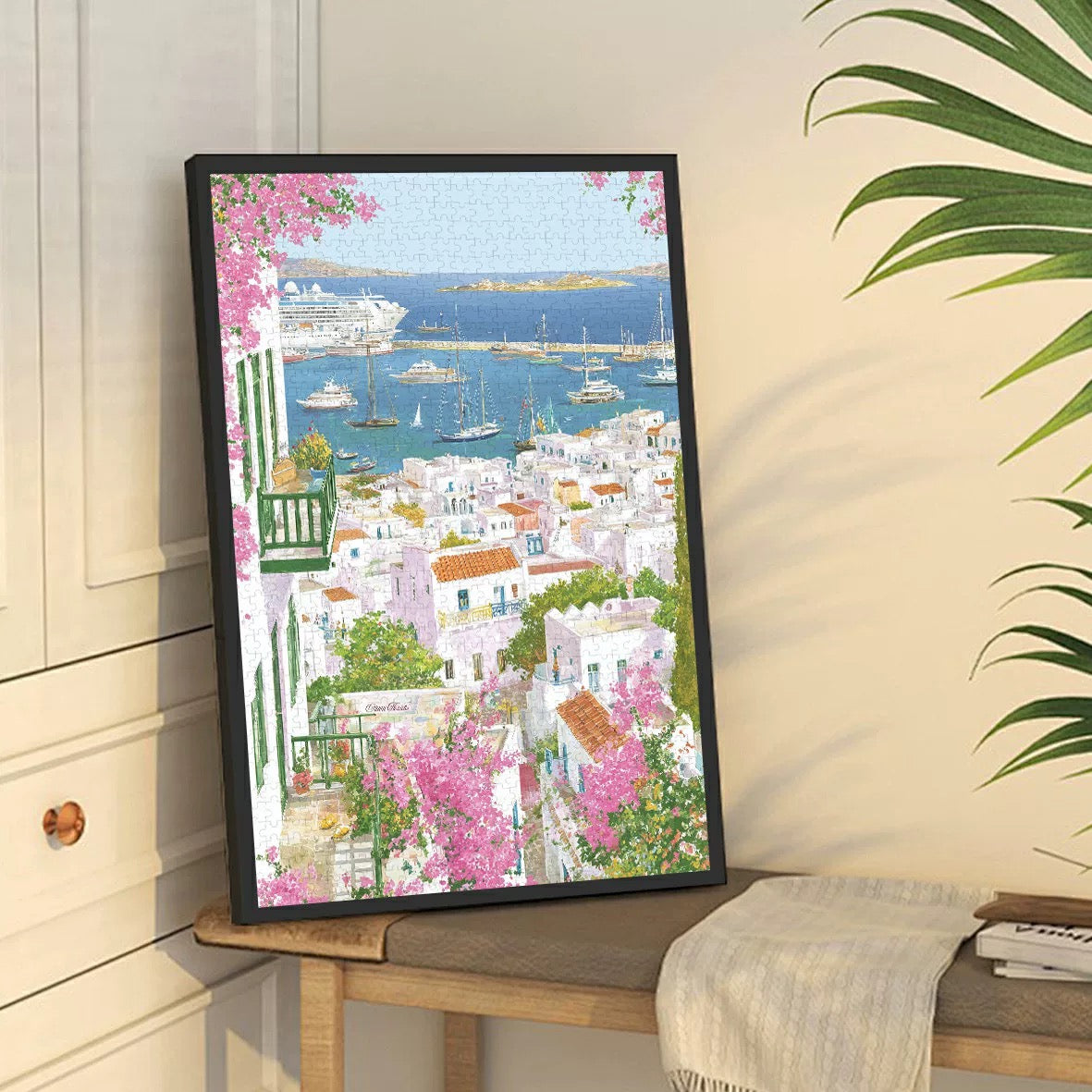 Seaside Town Jigsaw Puzzle Mood Puzzle