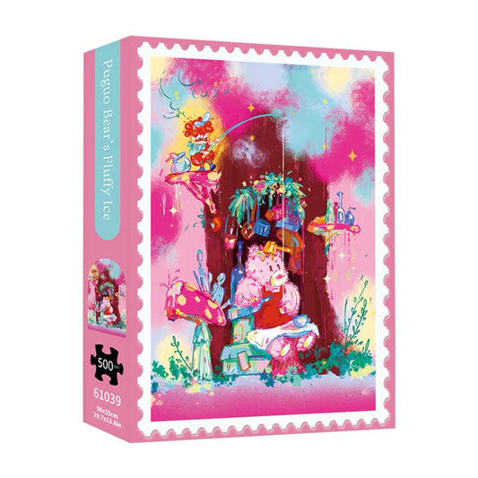 Puguo Bear’s Fluffy Ice 500 Piece Jigsaw Puzzle
