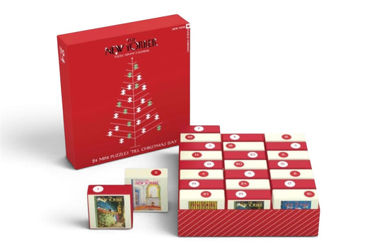 New Yorker Advent Calendar Set of 24 Mini Puzzles New York Puzzle Company
