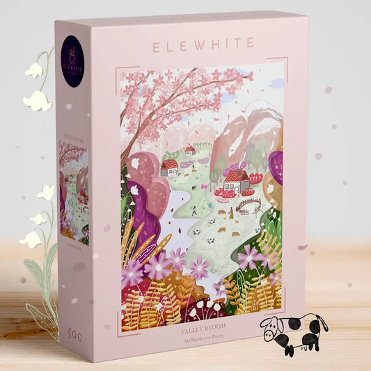 Valley Bloom 500 Piece Jigsaw Puzzle ElEWHITE