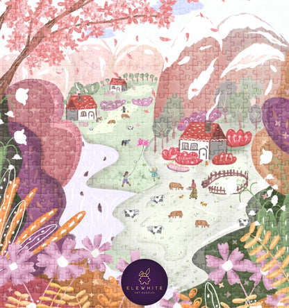 Valley Bloom 500 Piece Jigsaw Puzzle