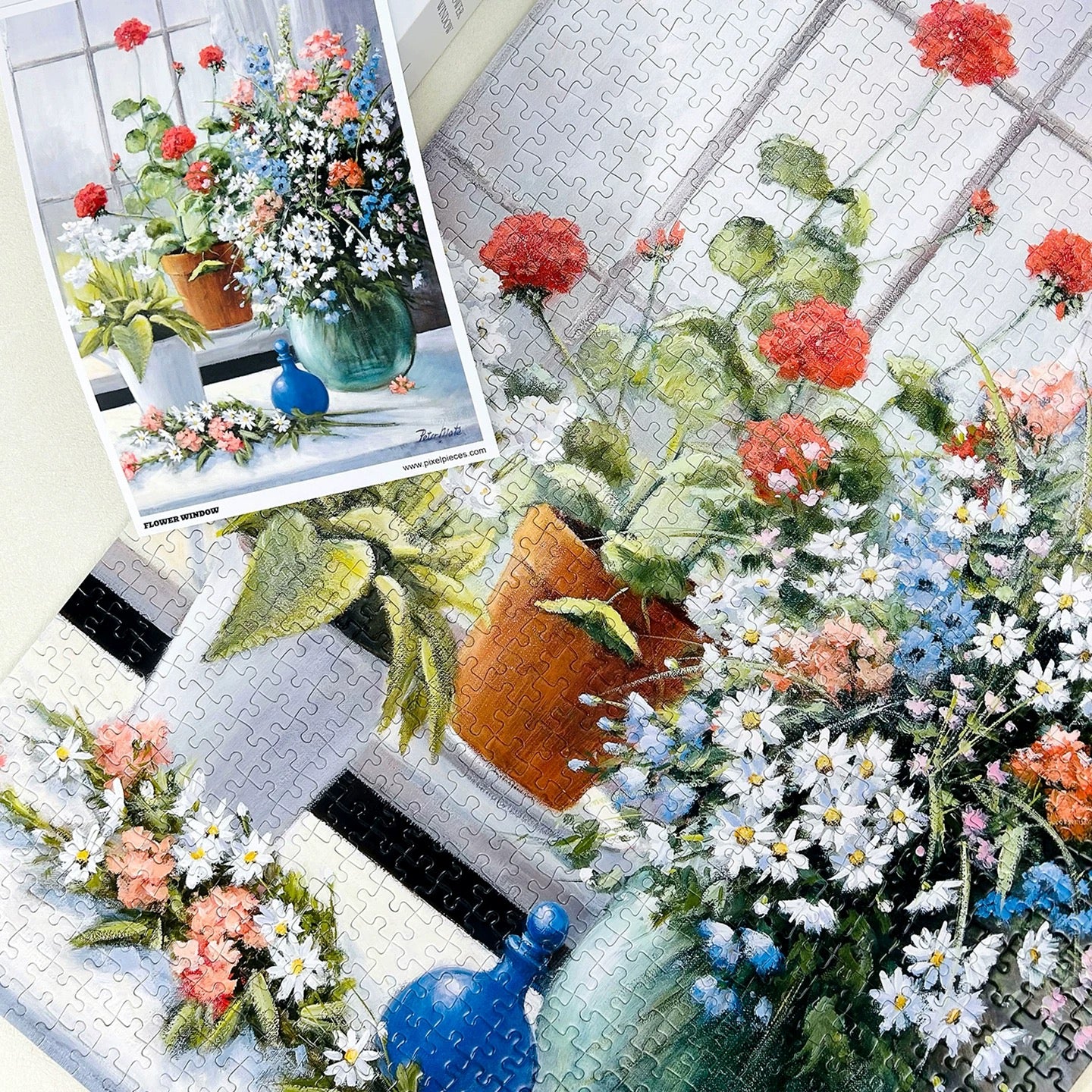 Flower Window 1000 Piece Jigsaw Puzzle