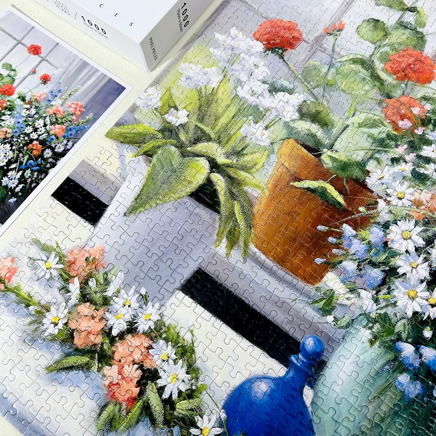 Flower Window 1000 Piece Jigsaw Puzzle