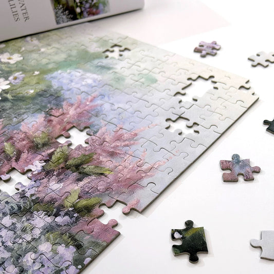 Water Lilies 650 Piece Jigsaw Puzzle