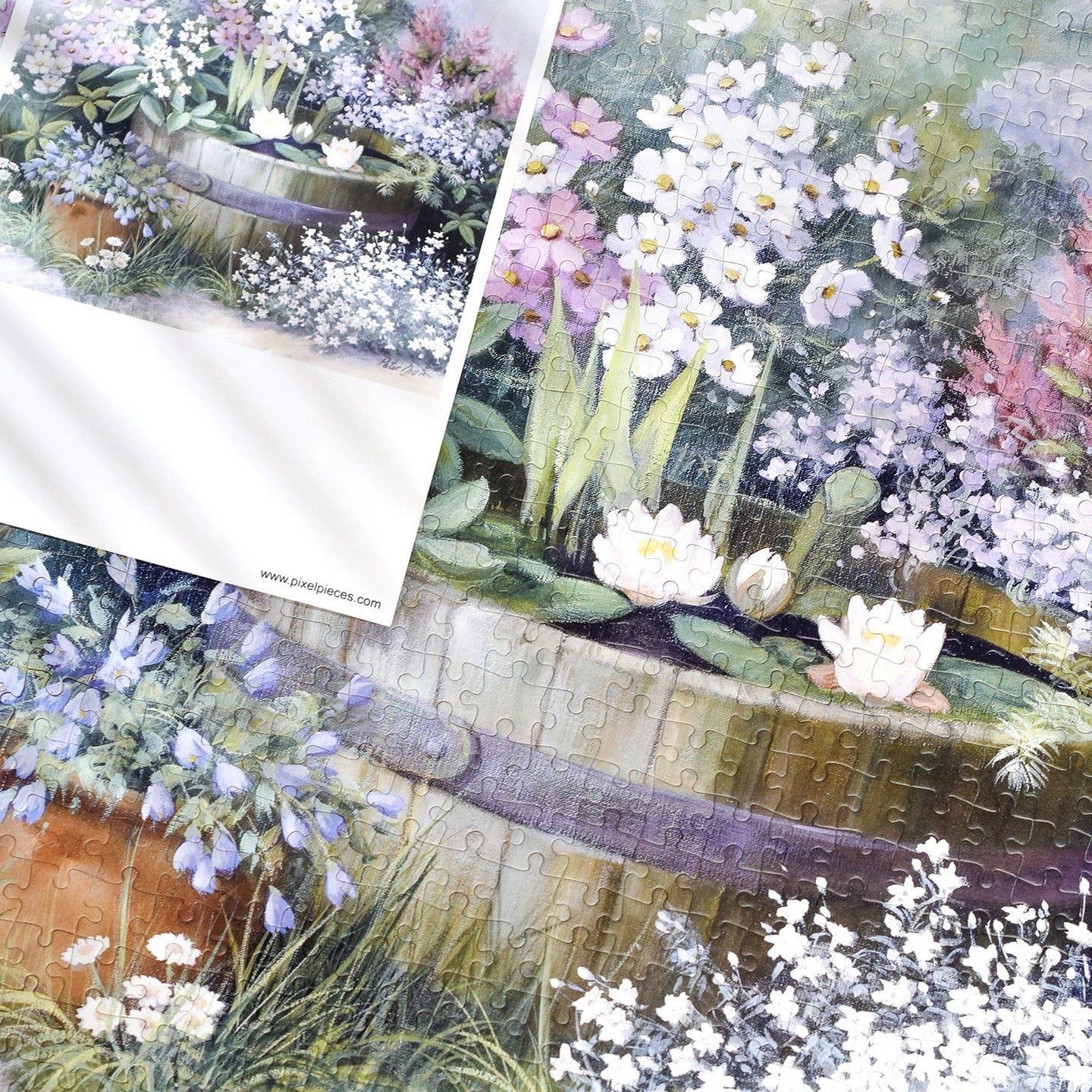 Water Lilies 650 Piece Jigsaw Puzzle